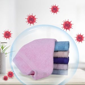 Kawach Bamboo Face Towel, Super Absorbent Soft & Antimicrobial, 600 GSM, Size 30 cm x 30 cm ,Set of 3, Lilac