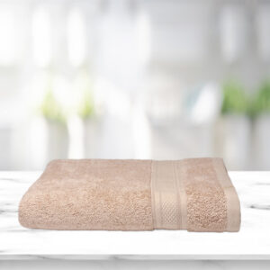 Kawach Bamboo Hand Towel ,Super Absorbant Soft & Antimicrobial, 600 GSM, Size 40 cm x 60 cm, Pack of 1, Beige