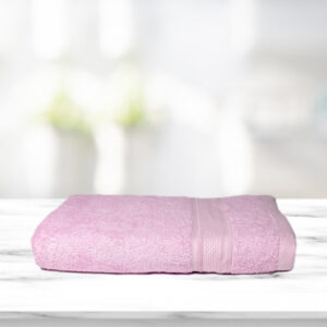 Kawach Bamboo Hand Towel  , Super Absorbant Soft & Antimicrobial, 600 GSM, Size 40 cm x 60 cm, Pack of 1, Pink