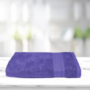 Kawach Bamboo Bath Towel, Super Absorbent & Soft, Antibacterial, 600 GSM, Size 75 cmx150cm, Pack of 1, Violet