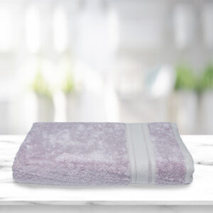 Kawach Bamboo Hand Towel  , Super Absorbant Soft & Antimicrobial, 600 GSM, Size 40 cm x 60 cm, Pack of 1, Lilac